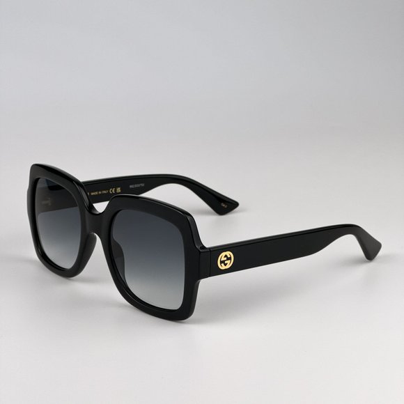 Gucci GG1337S 001 Sunglasses Black Gradient Grey Square Women GG 1337S main image 7
